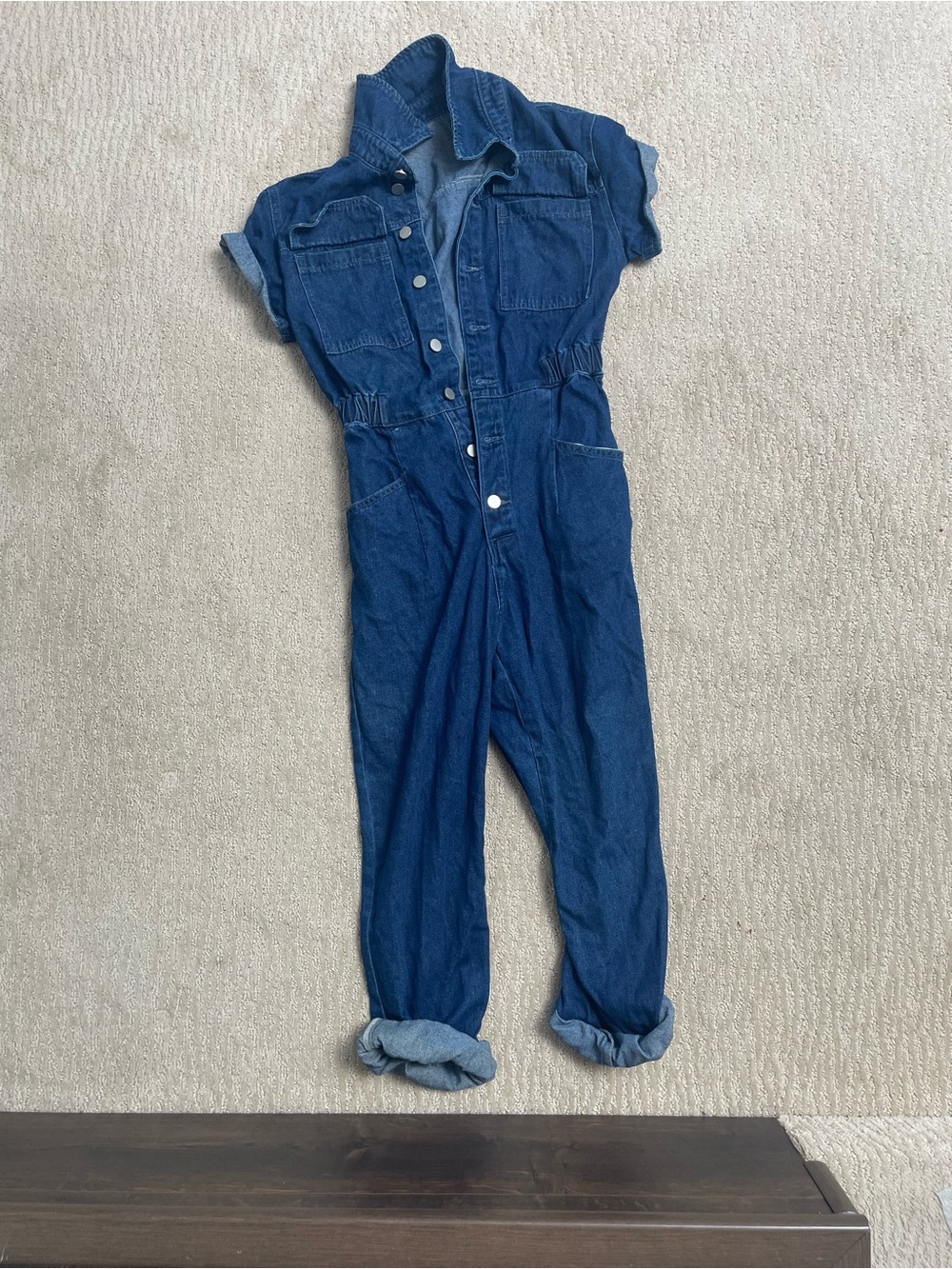 Amazon Women's Blue Denim Jumpsuit